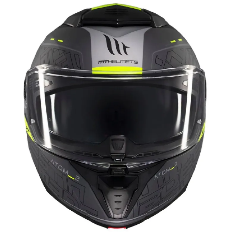 Casco Modulare Mt Helmets con Interfono Mt-Rider Fu404Sv Atom 2 Sv Destiny Opaco