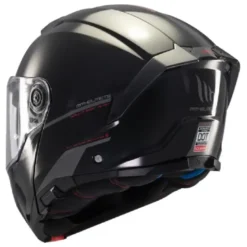 Casco Modulare Mt Helmets Fu404Sv Atom 2 Sv A1 Solid Lucido Nero