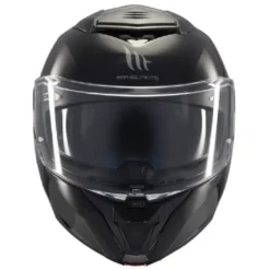 Casco Modulare Mt Helmets Fu404Sv Atom 2 Sv A1 Solid Lucido Nero