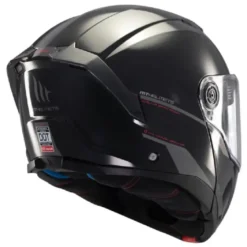 Casco Modulare Mt Helmets Fu404Sv Atom 2 Sv A1 Solid Lucido Nero