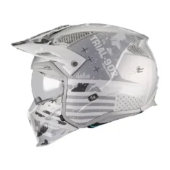 Casco Modulare Mt Helmets Tr902B Sv Streetfighter A2 Sv S Belic Grigio Opaco