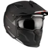 Casco Modulare Mt Helmets Tr902B Sv Streetfighter Sv S A1 Solid Opaco Nero Opaco