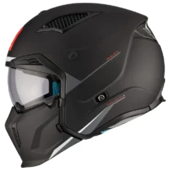 Casco Modulare Mt Helmets Tr902B Sv Streetfighter Sv S A1 Solid Opaco Nero Opaco