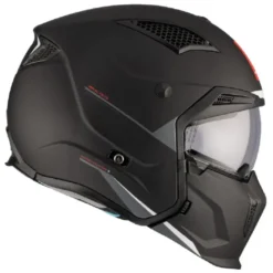 Casco Modulare Mt Helmets Tr902B Sv Streetfighter Sv S A1 Solid Opaco Nero Opaco