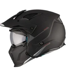 Casco Modulare Mt Helmets Tr902B Sv Streetfighter Sv S A1 Solid Opaco Nero Opaco