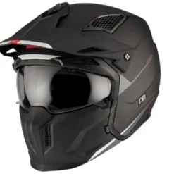 Casco Modulare Mt Helmets Tr902B Sv Streetfighter Sv S A1 Solid Opaco Nero Opaco