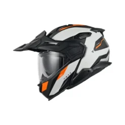 Casco Modulare Nexx X.Lifecountry Terra Bianco Arancione Opaco