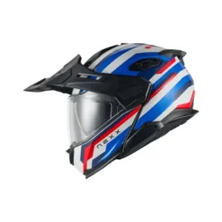 Casco Modulare Nexx X.Lifecountry Westbound Blu Rosso Opaco