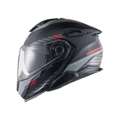 Casco Modulare Nexx X.Lifetour Globe Nero Rosso Opaco