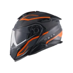 Casco Modulare Nexx X.Lifetour Pro Mile Grigio Arancione Opaco