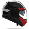 Casco Modulare Nolan N120-1 Blocco 357 Nero Antracite Rosso Bianco Lucido