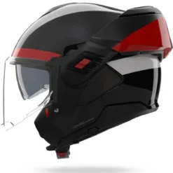 Casco Modulare Nolan N120-1 Blocco 357 Nero Antracite Rosso Bianco Lucido