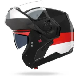 Casco Modulare Nolan N90-3 06 Blocco 353 Nero Rosso Antracite Bianco Lucido