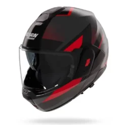 Casco Modulare Nolan N120-1 Ciclone 364 Grigio Lava Nero Rosso
