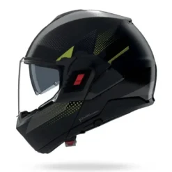 Casco Modulare Nolan N120-1 Ciclone 362 Grigio Lava Nero Verde Impulso Opaco