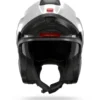 Casco Modulare Nolan N100-6 Cinetico 361 Grigio Lava Bianco Rosso Opaco