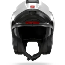 Casco Modulare Nolan N100-6 Cinetico 361 Grigio Lava Bianco Rosso Opaco