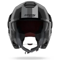 Casco Modulare Nolan N120-1 Lineo 348 Nero Bianco Argento