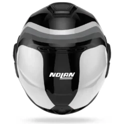 Casco Modulare Nolan N120-1 Lineo 348 Nero Bianco Argento