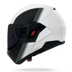Casco Modulare Nolan N120-1 Verniciatura Speciale 356 Bianco Perla Nero Grigio Lucido