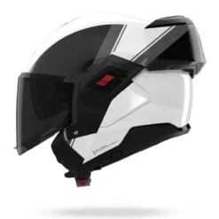 Casco Modulare Nolan N120-1 Verniciatura Speciale 356 Bianco Perla Nero Grigio Lucido
