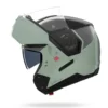 Casco Modulare Nolan N90-3 06 Verniciatura Speciale 349 Nero Verde Grigio Lucido