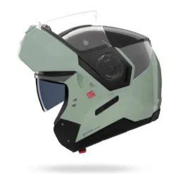 Casco Modulare Nolan N90-3 06 Verniciatura Speciale 349 Nero Verde Grigio Lucido