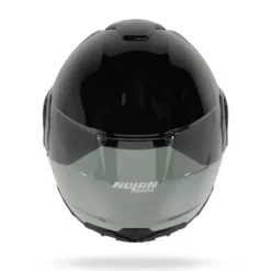Casco Modulare Nolan N90-3 06 Verniciatura Speciale 349 Nero Verde Grigio Lucido