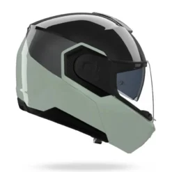 Casco Modulare Nolan N90-3 06 Verniciatura Speciale 349 Nero Verde Grigio Lucido