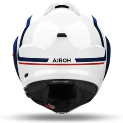 Casco Modulare Reversibile Airoh Mathisse II Genius Blu Rosso Lucido