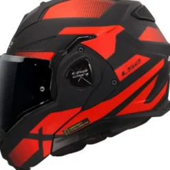 Casco Modulare Reversibile FF901 Ls2 Advant X Nova Nero Rosso Opaco