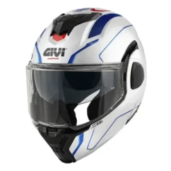 Casco Modulare Reversibile Givi X.36 Fiber Pulse Bianco Blu Rosso
