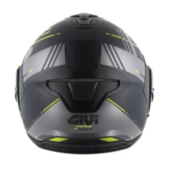 Casco Modulare Reversibile Givi X.30 Pulsar Nero Titanio Giallo Fluo
