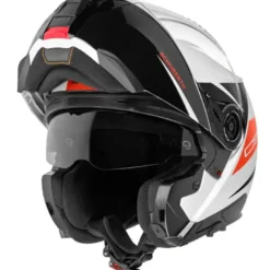 Casco Modulare Schuberth C5 ECE Eclipse Bianco Rosso Nero