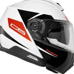 Casco Modulare Schuberth C5 ECE Eclipse Bianco Rosso Nero