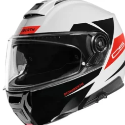 Casco Modulare Schuberth C5 ECE Eclipse Bianco Rosso Nero