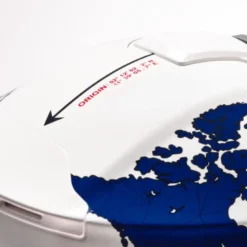 Casco Modulare Schuberth C5 ECE Globe Blu Bianco Rosso