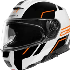 Casco Modulare Schuberth C5 ECE Master Arancione Bianco