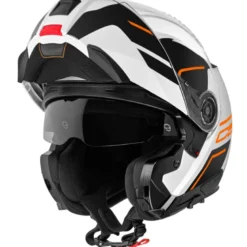 Casco Modulare Schuberth C5 ECE Master Arancione Bianco