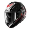 Casco Modulare Shark Oxo Rydger Nero Argento Rosso