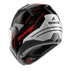 Casco Modulare Shark Oxo Rydger Nero Argento Rosso