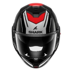 Casco Modulare Shark Oxo Rydger Nero Argento Rosso