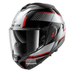 Casco Modulare Shark Oxo Sikter Nero Chrome Argento