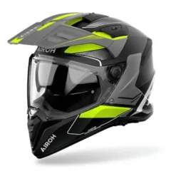 Casco Touring Airoh Bandit Tune Giallo Nero Grigio Opaco