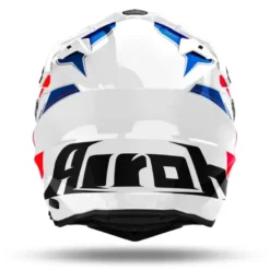 Casco Touring Airoh Commander 2 Reveal Blu Rosso Lucido