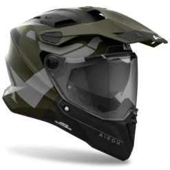 Casco Touring Airoh Commander 2 Reveal Verde Militare