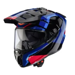 Casco Touring Caberg Tanami Scram Nero Rosso Blu Azzurro
