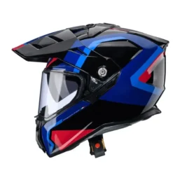 Casco Touring Caberg Tanami Scram Nero Rosso Blu Azzurro