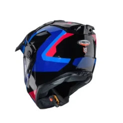 Casco Touring Caberg Tanami Scram Nero Rosso Blu Azzurro
