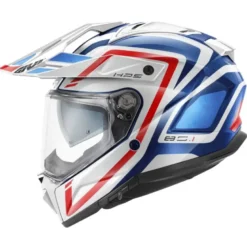 Casco Touring Givi 80.1 Apex Bianco Blu Rosso Lucido